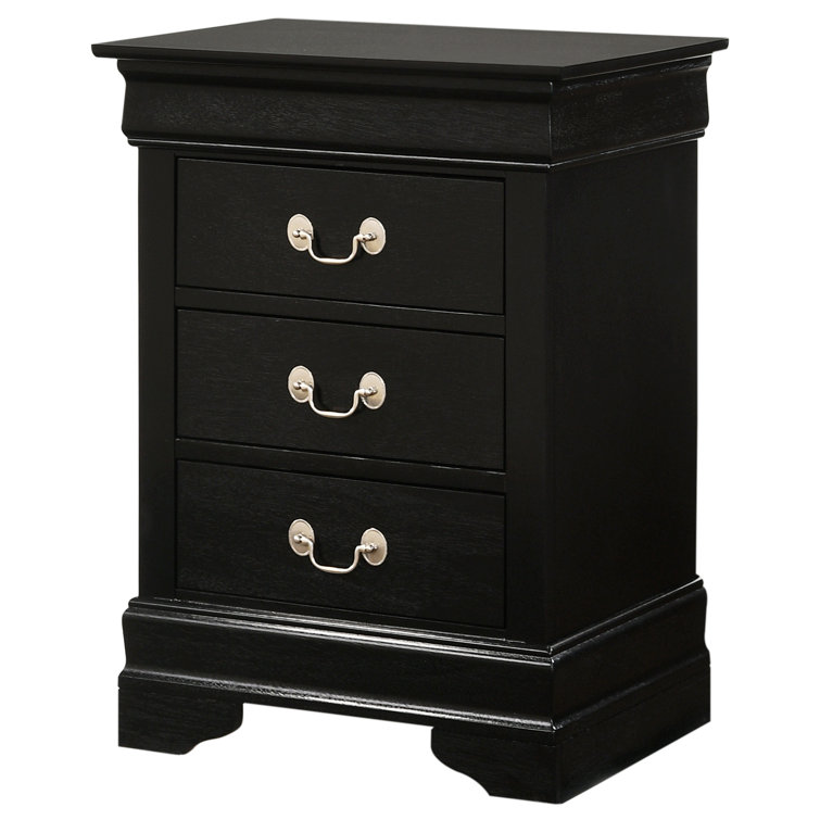 Alcott Hill® Coryana Wooden Nightstand with 3 English Dovetailed
